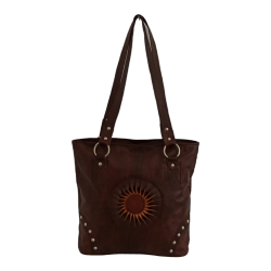 Bolso shopping de piel con detalles MB504