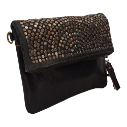 Bolso de piel con tachuelas 2 tamaños MB114