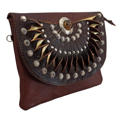 Bolsos de piel con detalle y piedra MB108