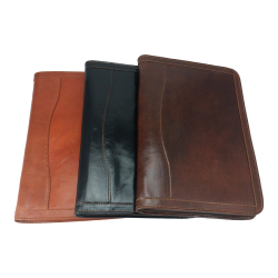 Carpeta de piel con cremallera AM Co49