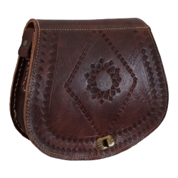 Bolso de cuero detalle estampado MB103