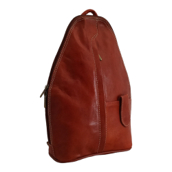 Mochila de piel cierre cremallera