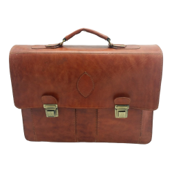Maletín de cuero doble broche  FM701