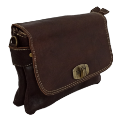 Bolso de piel con dos compartimentos MB113