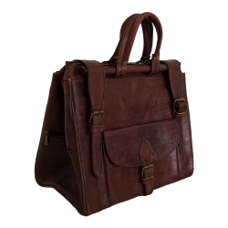 Bolso de viaje en cuero Pequeño hebilla bV205