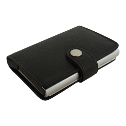 Tarjetero automático de piel  9136