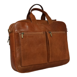 Bolso ordenador AM en piel genuina R910