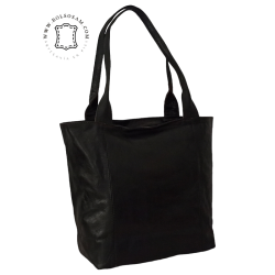 Bolso shopping de piel liso MB505
