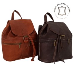 Mochila de piel pequeña FM009