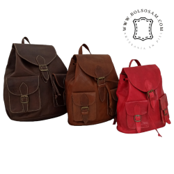 Mochila de piel tres tamaños FM011