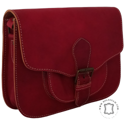 bolso cuero con hebilla FB397