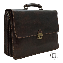 Maletín de piel Am Liso Co735